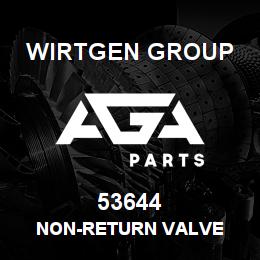 53644 Wirtgen Group NON-RETURN VALVE | AGA Parts
