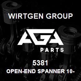 5381 Wirtgen Group OPEN-END SPANNER 10-11 | AGA Parts