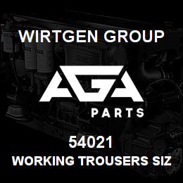 54021 Wirtgen Group WORKING TROUSERS SIZE D38 | AGA Parts