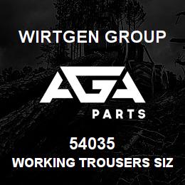 54035 Wirtgen Group WORKING TROUSERS SIZE 46 | AGA Parts