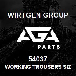 54037 Wirtgen Group WORKING TROUSERS SIZE 50 | AGA Parts