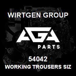 54042 Wirtgen Group WORKING TROUSERS SIZE 60 | AGA Parts