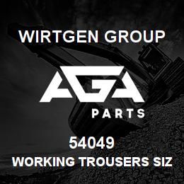 54049 Wirtgen Group WORKING TROUSERS SIZE 98 | AGA Parts