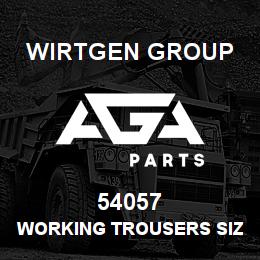 54057 Wirtgen Group WORKING TROUSERS SIZE 50 | AGA Parts