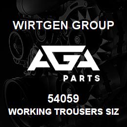 54059 Wirtgen Group WORKING TROUSERS SIZE 54 | AGA Parts