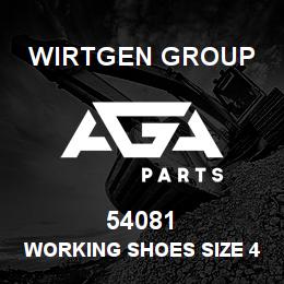 54081 Wirtgen Group WORKING SHOES SIZE 40 | AGA Parts