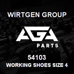 54103 Wirtgen Group WORKING SHOES SIZE 42 | AGA Parts