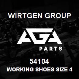 54104 Wirtgen Group WORKING SHOES SIZE 43 | AGA Parts
