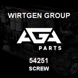 54251 Wirtgen Group SCREW | AGA Parts