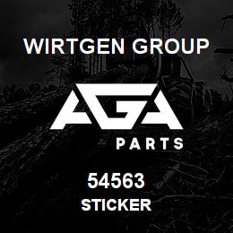 54563 Wirtgen Group STICKER | AGA Parts