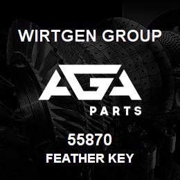 55870 Wirtgen Group FEATHER KEY | AGA Parts