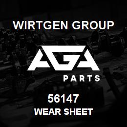56147 Wirtgen Group WEAR SHEET | AGA Parts