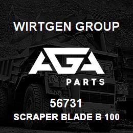 56731 Wirtgen Group SCRAPER BLADE B 100 | AGA Parts