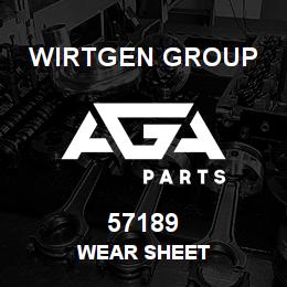57189 Wirtgen Group WEAR SHEET | AGA Parts