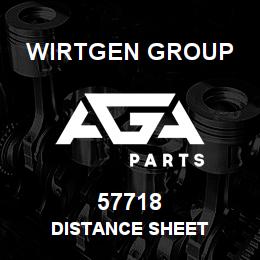 57718 Wirtgen Group DISTANCE SHEET | AGA Parts