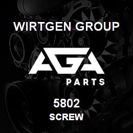 5802 Wirtgen Group SCREW | AGA Parts