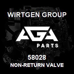 58028 Wirtgen Group NON-RETURN VALVE | AGA Parts