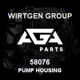 58076 Wirtgen Group PUMP HOUSING | AGA Parts