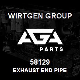58129 Wirtgen Group EXHAUST END PIPE | AGA Parts