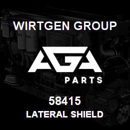 58415 Wirtgen Group LATERAL SHIELD | AGA Parts