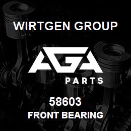 58603 Wirtgen Group FRONT BEARING | AGA Parts