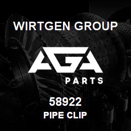 58922 Wirtgen Group PIPE CLIP | AGA Parts