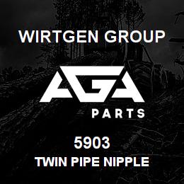 5903 Wirtgen Group TWIN PIPE NIPPLE | AGA Parts