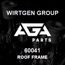 60041 Wirtgen Group ROOF FRAME | AGA Parts