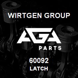 60092 Wirtgen Group LATCH | AGA Parts