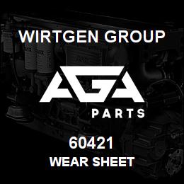 60421 Wirtgen Group WEAR SHEET | AGA Parts
