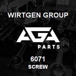 6071 Wirtgen Group SCREW | AGA Parts