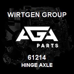 61214 Wirtgen Group HINGE AXLE | AGA Parts