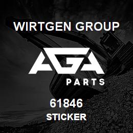 61846 Wirtgen Group STICKER | AGA Parts
