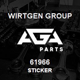 61966 Wirtgen Group STICKER | AGA Parts
