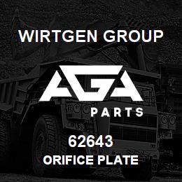 62643 Wirtgen Group ORIFICE PLATE | AGA Parts