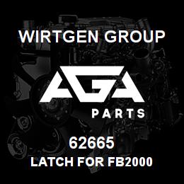 62665 Wirtgen Group LATCH FOR FB2000 | AGA Parts