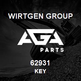 62931 Wirtgen Group KEY | AGA Parts