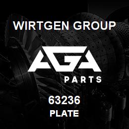 63236 Wirtgen Group PLATE | AGA Parts