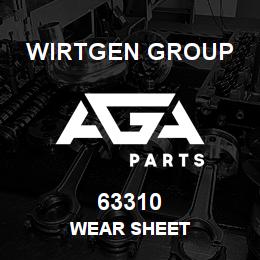 63310 Wirtgen Group WEAR SHEET | AGA Parts
