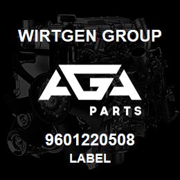 9601220508 Wirtgen Group LABEL | AGA Parts
