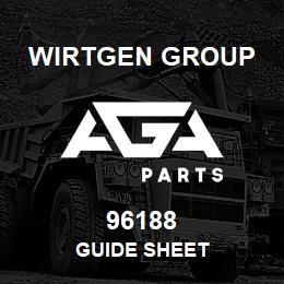 96188 Wirtgen Group GUIDE SHEET | AGA Parts