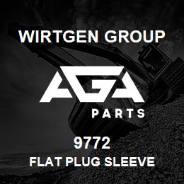 9772 Wirtgen Group FLAT PLUG SLEEVE | AGA Parts