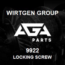 9922 Wirtgen Group LOCKING SCREW | AGA Parts