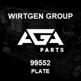 99552 Wirtgen Group PLATE | AGA Parts