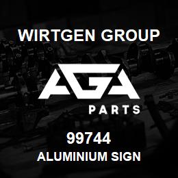 99744 Wirtgen Group ALUMINIUM SIGN | AGA Parts