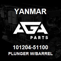 101204-51100 Yanmar PLUNGER W/BARREL | AGA Parts