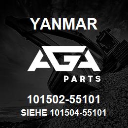 101502-55101 Yanmar siehe 101504-55101 | AGA Parts