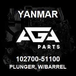 102700-51100 Yanmar plunger, w/barrel | AGA Parts