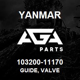 103200-11170 Yanmar GUIDE, VALVE | AGA Parts