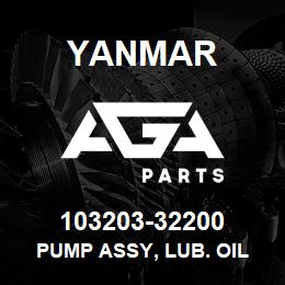 103203-32200 Yanmar PUMP ASSY, LUB. OIL | AGA Parts